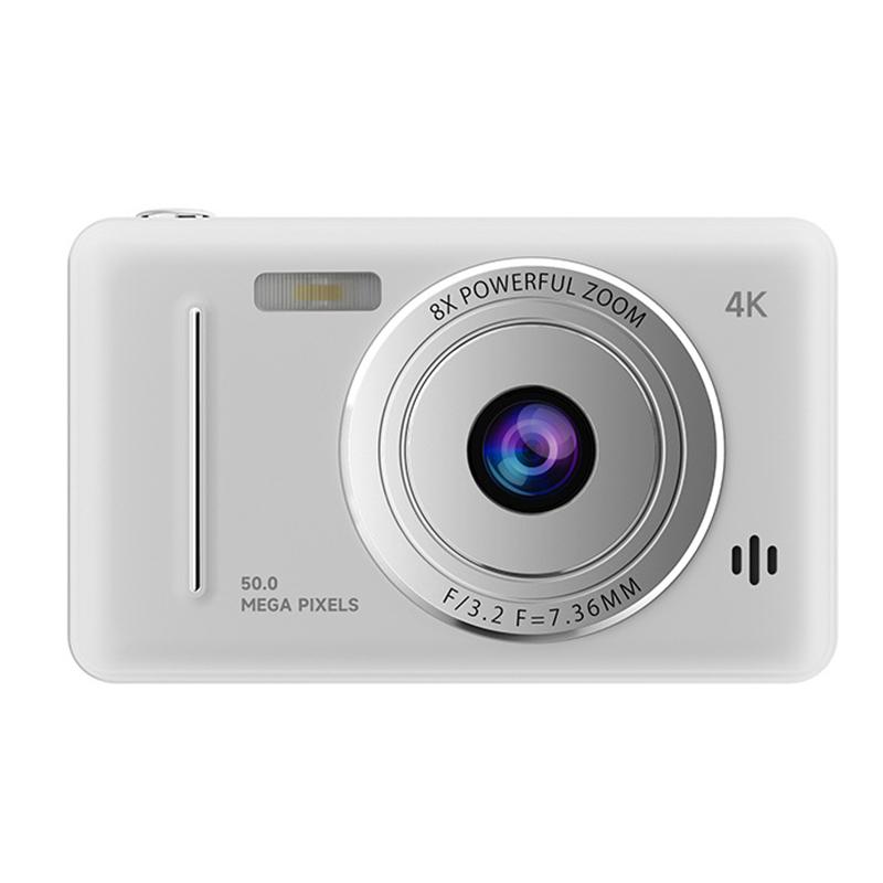 1 Set Dual Camera Flash 50 Million Pixels Auto Focus Intelligent Anti-Shake Entry-Level Camera 4K Retro Ccd Digital Camera