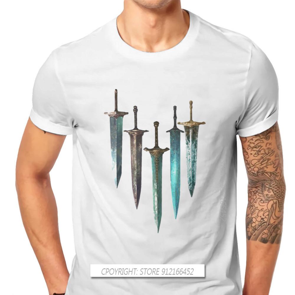 Moonlight Sword TShirts Halloween Lord Manus Darkstalker Kaathe Game Male Harajukuops T Shirt O Neck Big Size S разноцветный