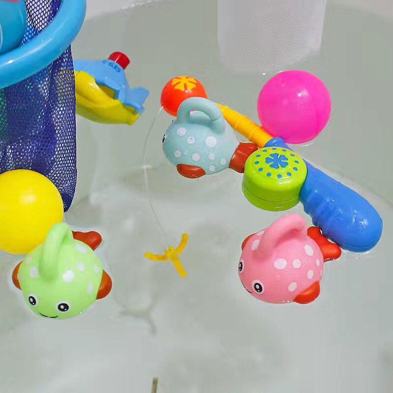 Juego de red de caña de juguete de pesca para niños de 4 piezas para j Juego de red de caña de juguete de pesca para niños de 4 piezas para j
