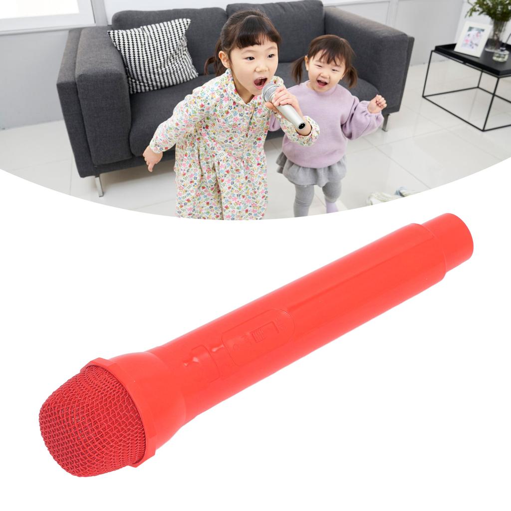 Fake Microphone Kids Prop Pretend Microphone Toy Simulate Speech Practice Mic for Fun Stage Costume Prop Birthday Party Favors