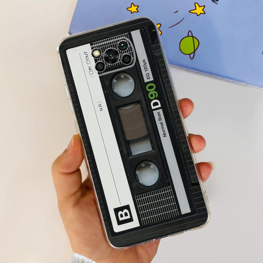For Xiaomi Poco X3 Pro PocoX3 Case Soft Silicone Clear TPU Capa Fashion Latter Cartoon Cute Pattern For Xiomi Poco X3Pro x 3 Bag