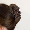 New French Resin Dog Hair Claws for Women Cute High Ponytail Back of Head Hairpin High-End High Volume of Hair Accessories Gift