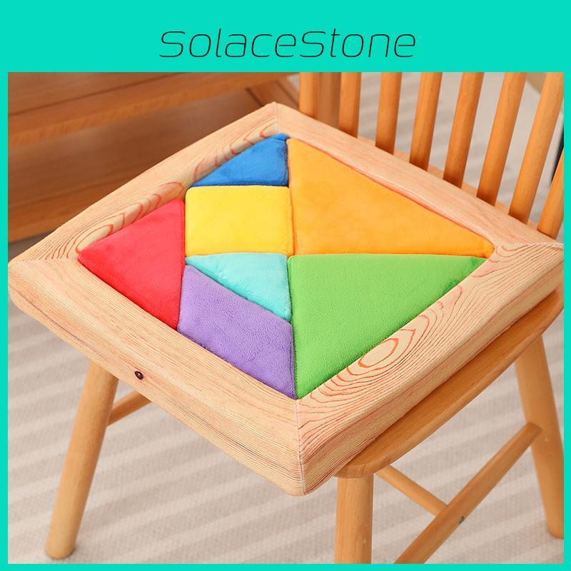 Tangram Cushion Creative Children Game Splicing Plush Toy For Learning Early