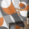 Nordic Retro Medieval Geometric Abstract Voile Sheer Curtains Living Room Window Tulle Curtain Kitchen Bedroom Drapes Home Decor