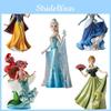 Requintada Boneca Princesa Elsa Anna de PVC Frozen Cabelo Longo Branca de Neve Decoração para Casa