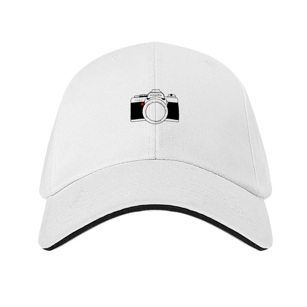 Minolta Film Camera Baseball Cap Anime Unique Hats Hat Men Rave Caps For Men Womens