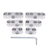 Separadores Divisores Malhas para Cabos de Vela 7mm 8mm para Chevy Ford e Mopar Prata