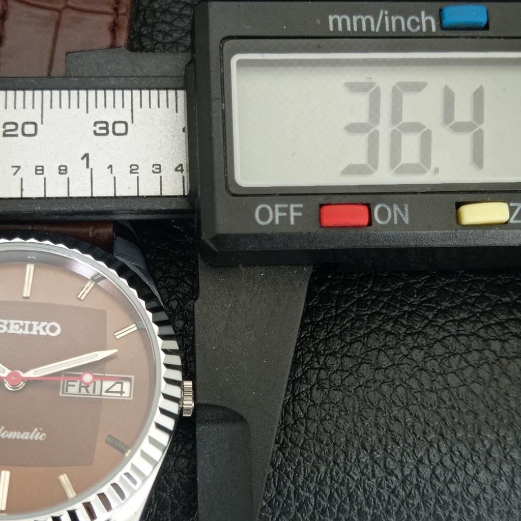 REFURBISHED SEIKO AUTOMATIC 6309A JAPAN MENS VINTAGE BROWN DIAL WATCH a443150-1