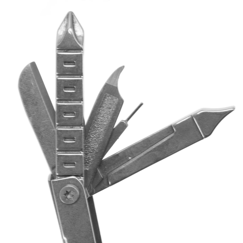 Bike Multitool Stainless Steel Bicycle Multi Tool Kit Outdoor Multifunctional Screwdriver Nail File Mini Knife Phone Holder Set with Key Ring