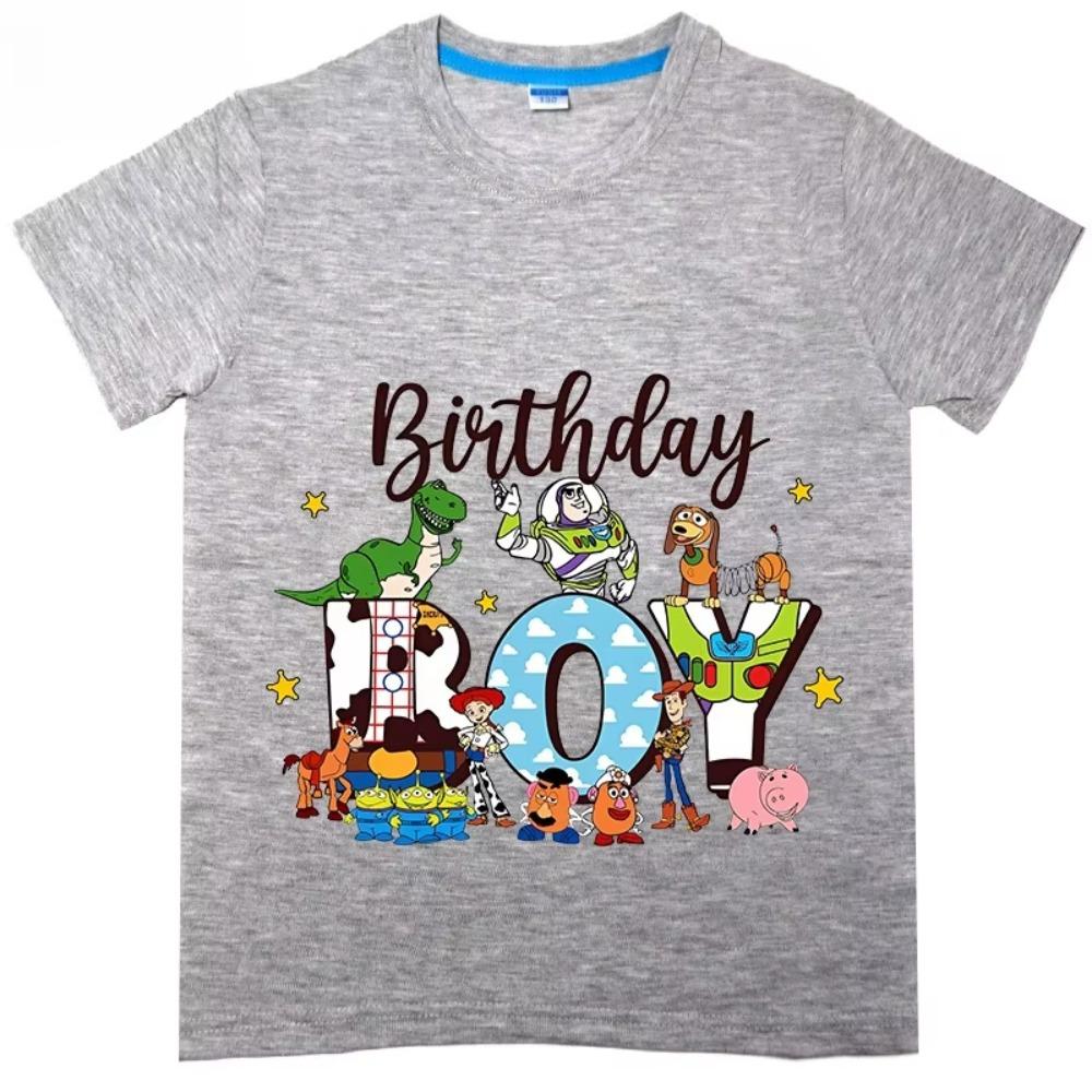 Toy Story Printed Summer TShirt Boys and Girls Cotton Short Sleeve Cartoon Top 2025 New Fashion Street Trend Unisex