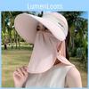 Ultralight Summer Sun Hat With Removable Shoulder Shield For Outdoor Cycling And Uv Protection