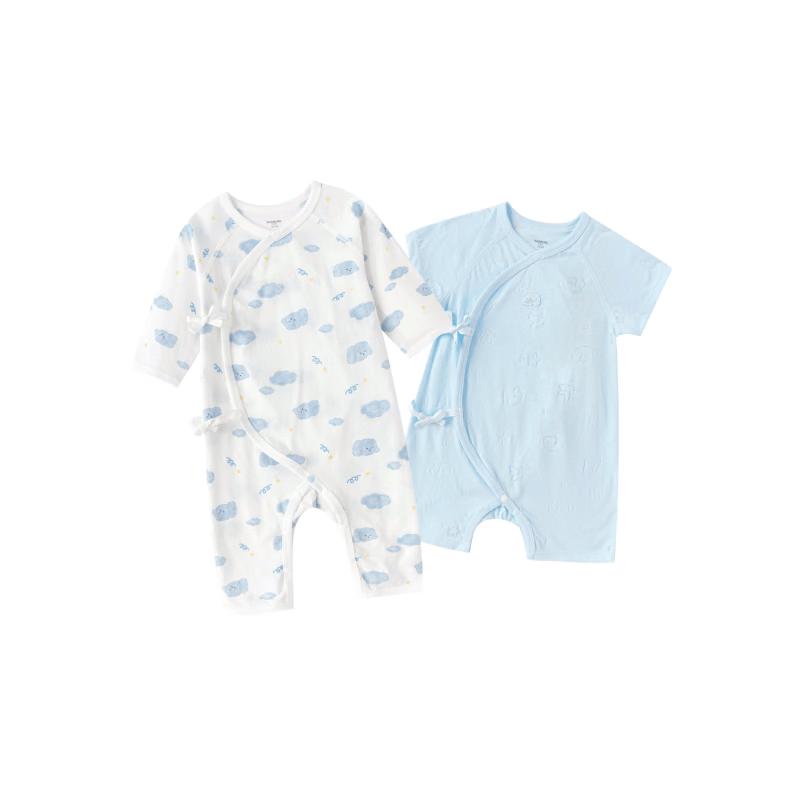 Balabala Unisex Baby Cotton Pajama Romper Two-Piece Set 66