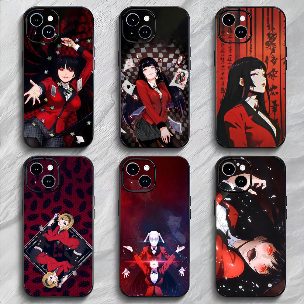 Thriller Anime Y-Yumeko Jabami K-Kakegurui Phone Case Phone Case Soft Packaging Lightweight For iPhone17 16 15 14 13ProMax