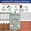 2D Flat, 1pc "Official Rules For This Garden" Aluminium Sign - 8"x12" English Garden Rules Decor, Floral Daisy Vintage Wall Art, Perfect for Patio
