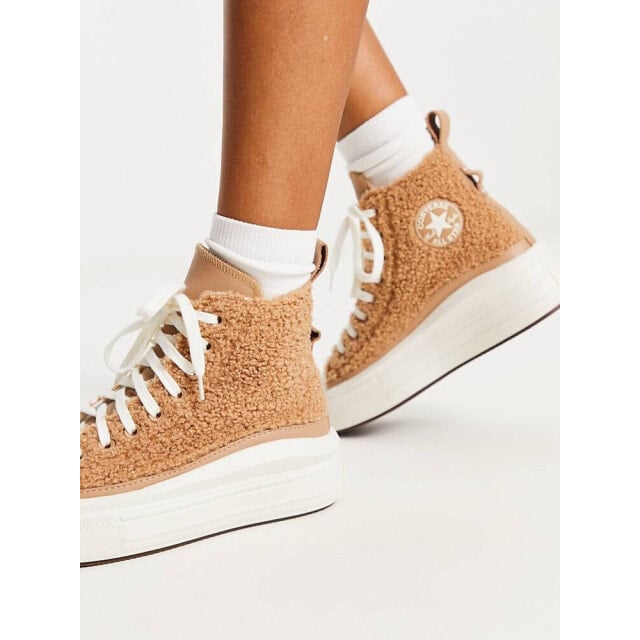 

Светло-коричневые кроссовки Converse Move Hi Borg