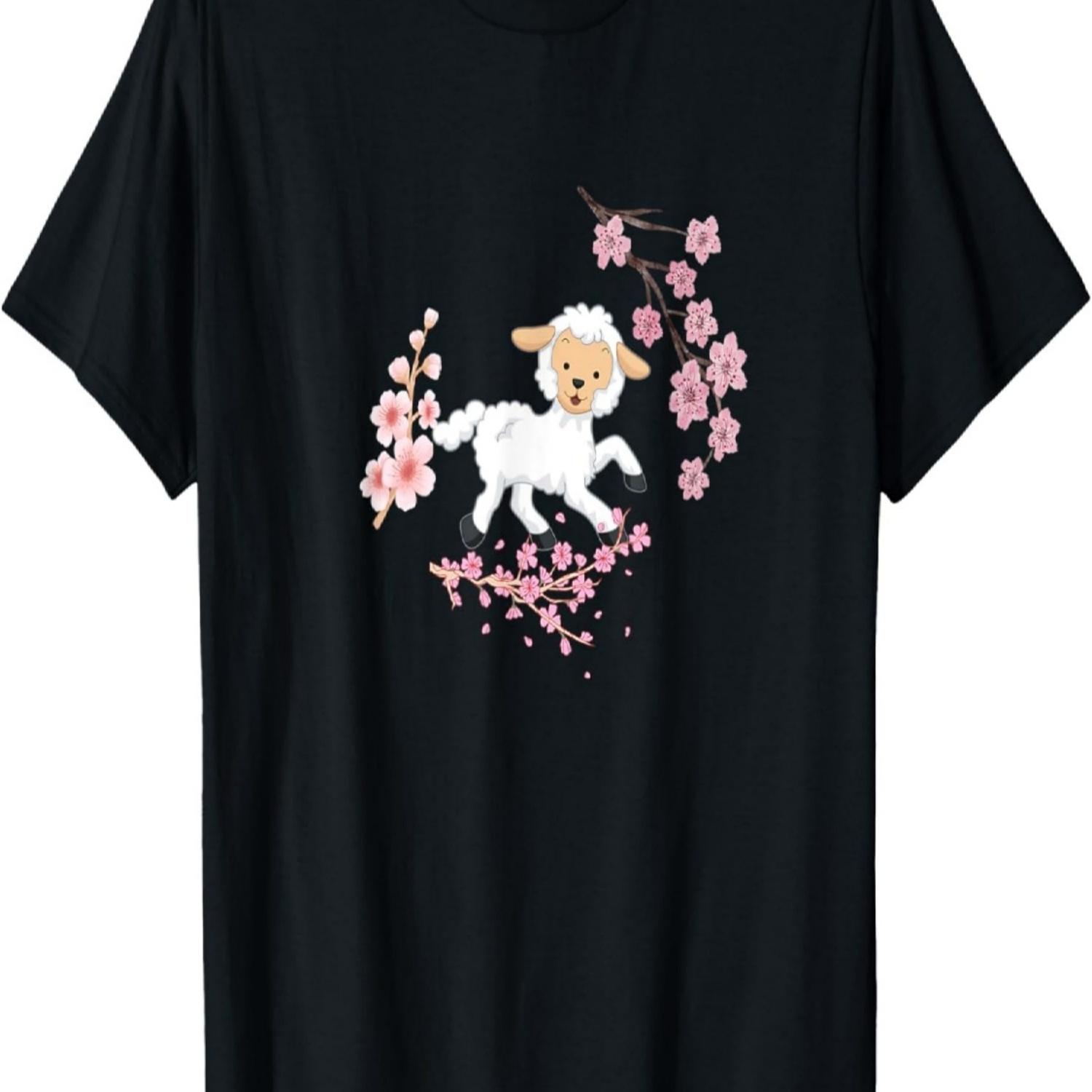 

Sweet Lamb Cherry Blossom Tree Women s T-Shirt XXXXXL чорний