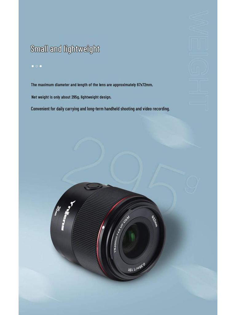 Yongnuo 35mm F2 Full-Frame Mirrorless Prime Lens for Sony E and Nikon Z Mounts