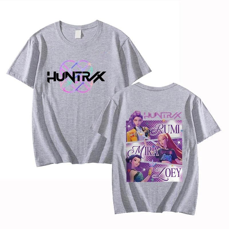 New Hot Kpop Demon Hunters T-shirts Mira Rumi Zoey Huntrix Fashion Women Girls Summer Tee Shirt Unisex Casual Short Sleeve Tops
