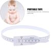 6pcs Head Circumference Tape Measure, Plastic Reusable Newborn Head Measuring Ruler for Baby Toddler Pediatrics Head Body Arm Measurement Tool