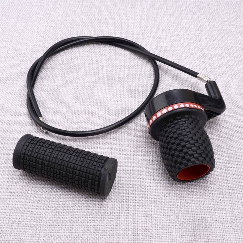 Black Plastic Throttle Grip & Cable New Fit for HAAI 3.6HP 4.0HP 4 Stroke Outboard Motors