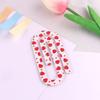 10Pcs Cute Printed Acrylic Paper Clips Large Printed Bookmark Clamps For Notebook File DIY Organizing