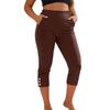 Women's Fashion -Color Casual Yoga Leggings - 7/8 Length