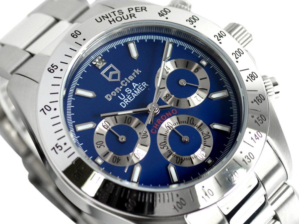 Don-Clark （U.S.A） Don Clark Watch Chronograph 10 ATM Water Resistant Natural