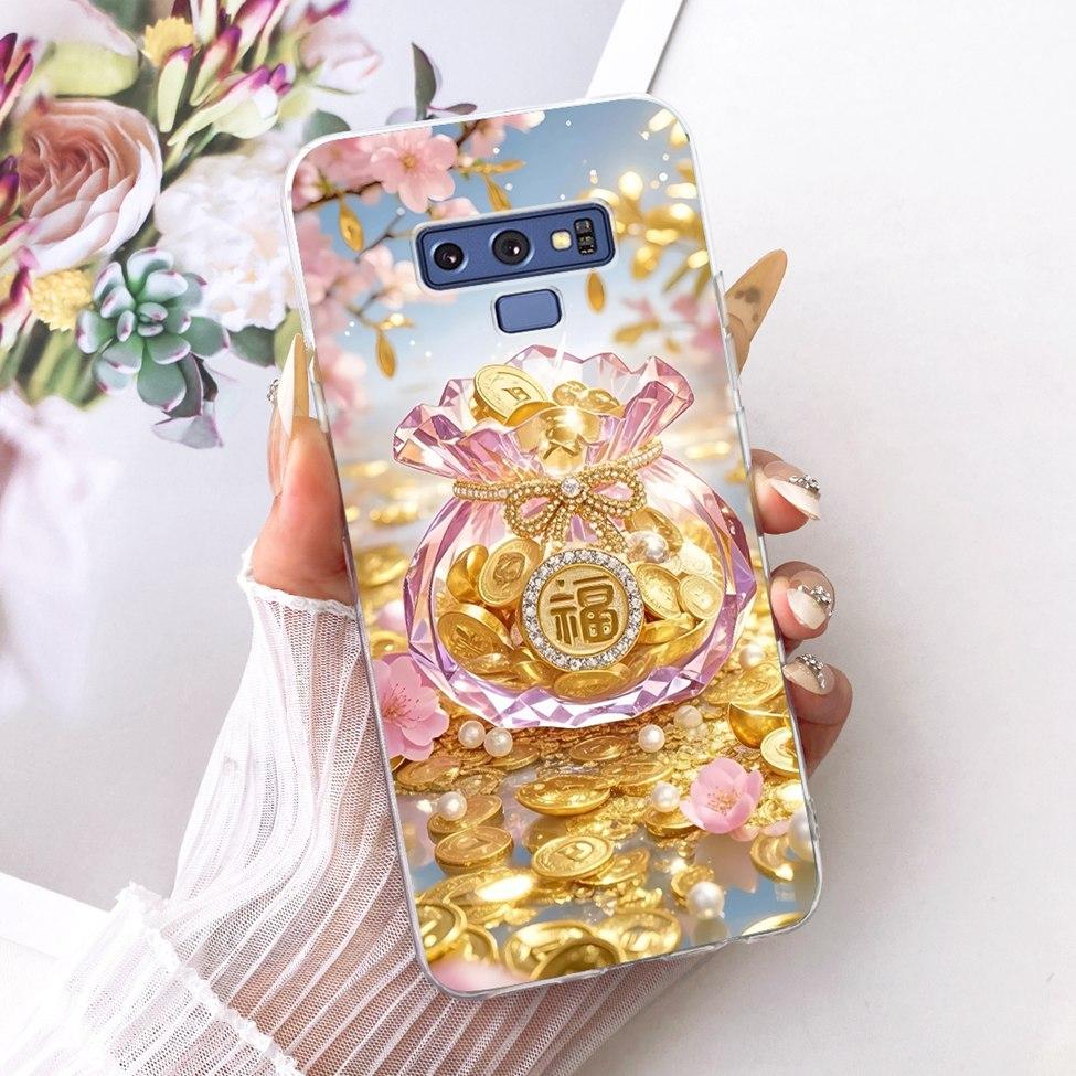 Transparent Cover For Samsung Note9 Case Cute Fashion Butterfly Funny Painted Casing For Samsung Galaxy Note9 SM-N960F SM-N9600
