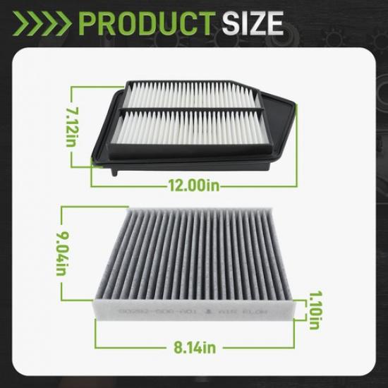 Air Filter + Cabin Filter 80292-SDA-A01 for 2013-2017 Honda Accord & Acura TLX