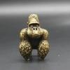 Exquisite Solid Copper Gorillas Small Ornament Copper Art Copper Pet Copper Handle Antique Micro Carving Antique Old Bronze Ware