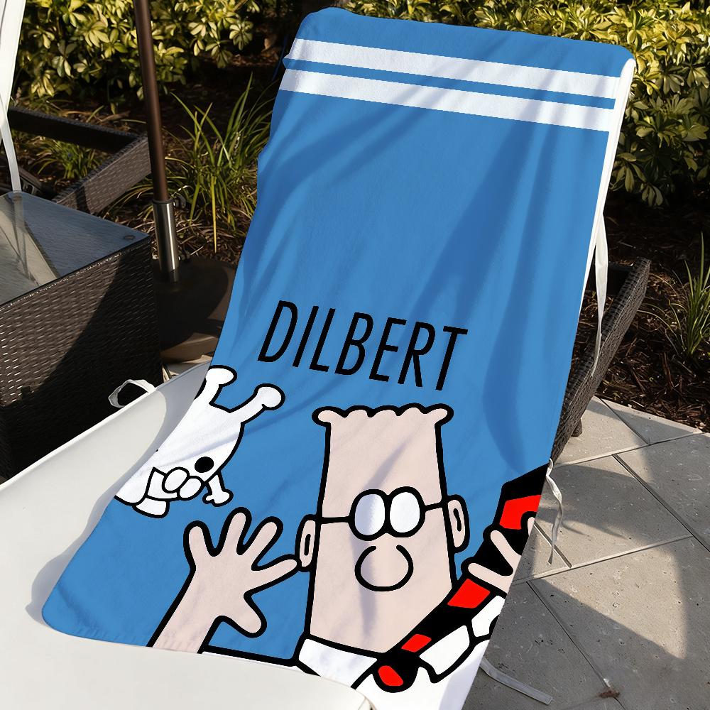 D-Dilbert Towel Quick Drying Beach Towels Are Suitable For Swimming Pools Camping Yoga And The Gym
