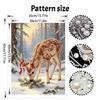 Christmas Pearl Painting Handmade Pearl Kit Forest Deer Winter Scenery Home Decoration Painting