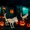    Standing Dog Skeleton Halloween Prop for   Decor  
