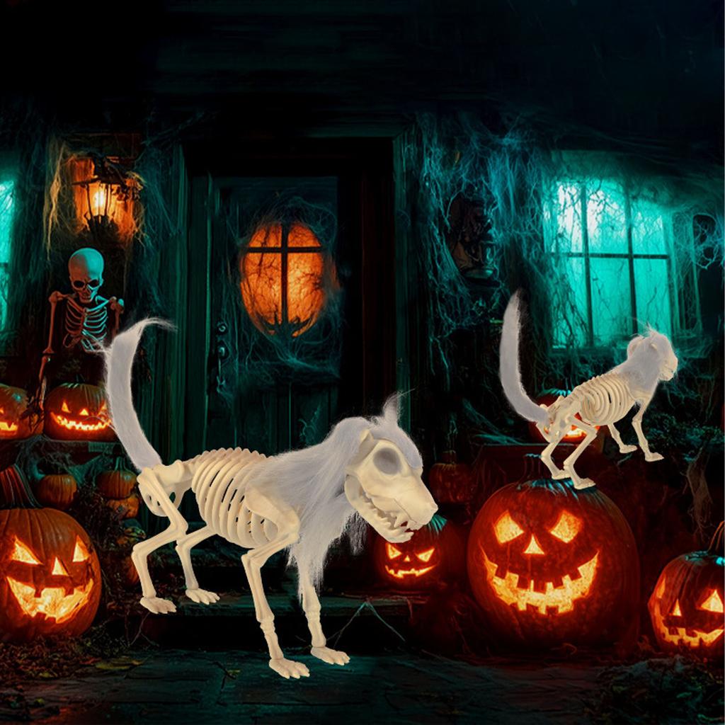    Standing Dog Skeleton Halloween Prop for   Decor  
