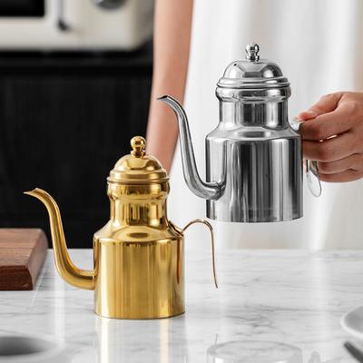 Dispenser per Olio in Acciaio Inossidabile a Prova di Perdite Senza Gocciolamento Bottiglia per Olio per Olio d'Oliva Aceto