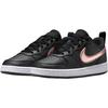 Nike Court Borough Skórzane Niskie Recraft SE Wygodne Miękkie Antypoślizgowe Wytrzymałe Niskie Trampki Dziecięce Czarne I Złote Trampki Dziecięce HF7307-001