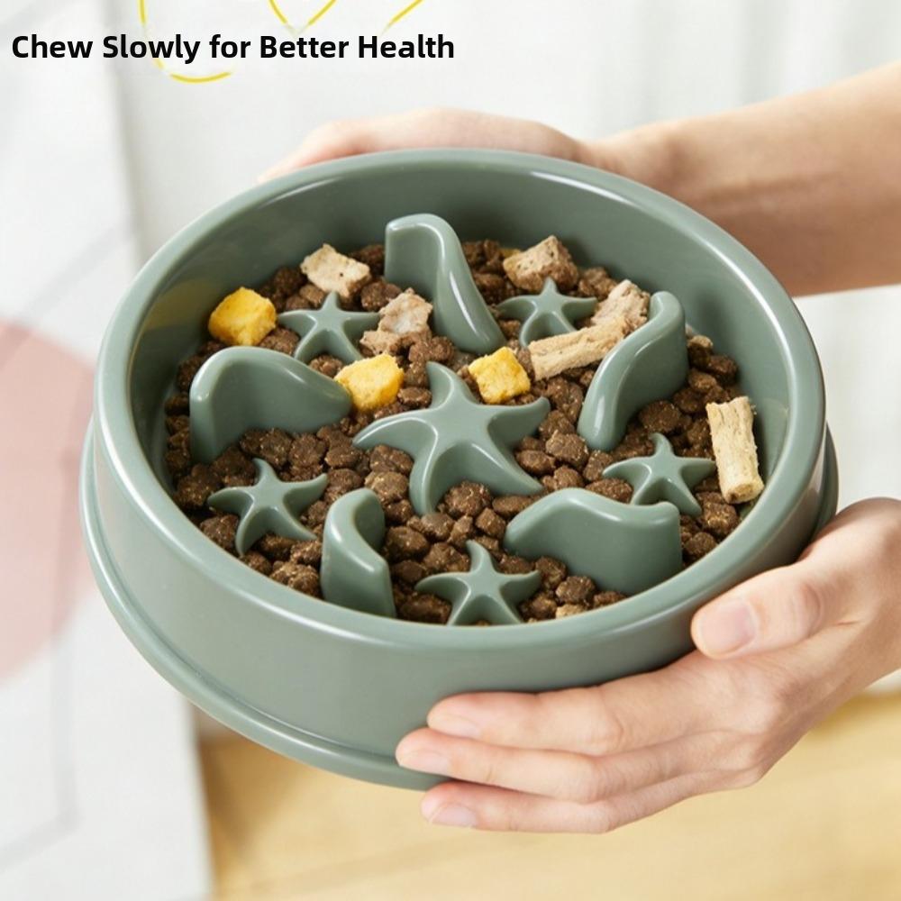 Prevent Choking Slow Eating Dog Bowl PP Material Pet Puzzle Feeder Pet Feeding Bowl  for Dog Cat