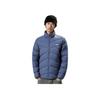 Li Ning Mens Fitness Series Stand Collar Zipper Logo Long Sleeve Down Jacket Men Jacket Deep-Navy AYMU563-10