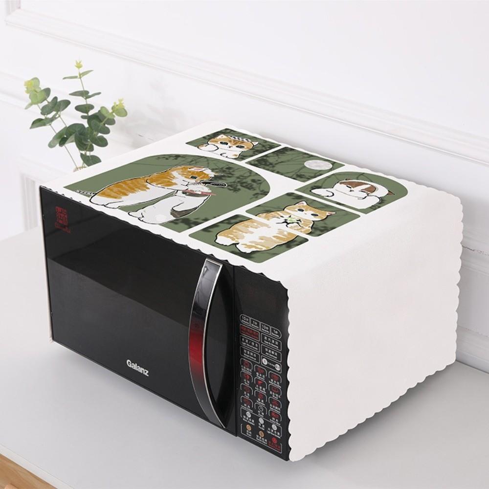 Super Soft Microwave Oven Dust Cover Oilproof Dustproof Kitchen Appliance Cover Microwave Protective Cloth