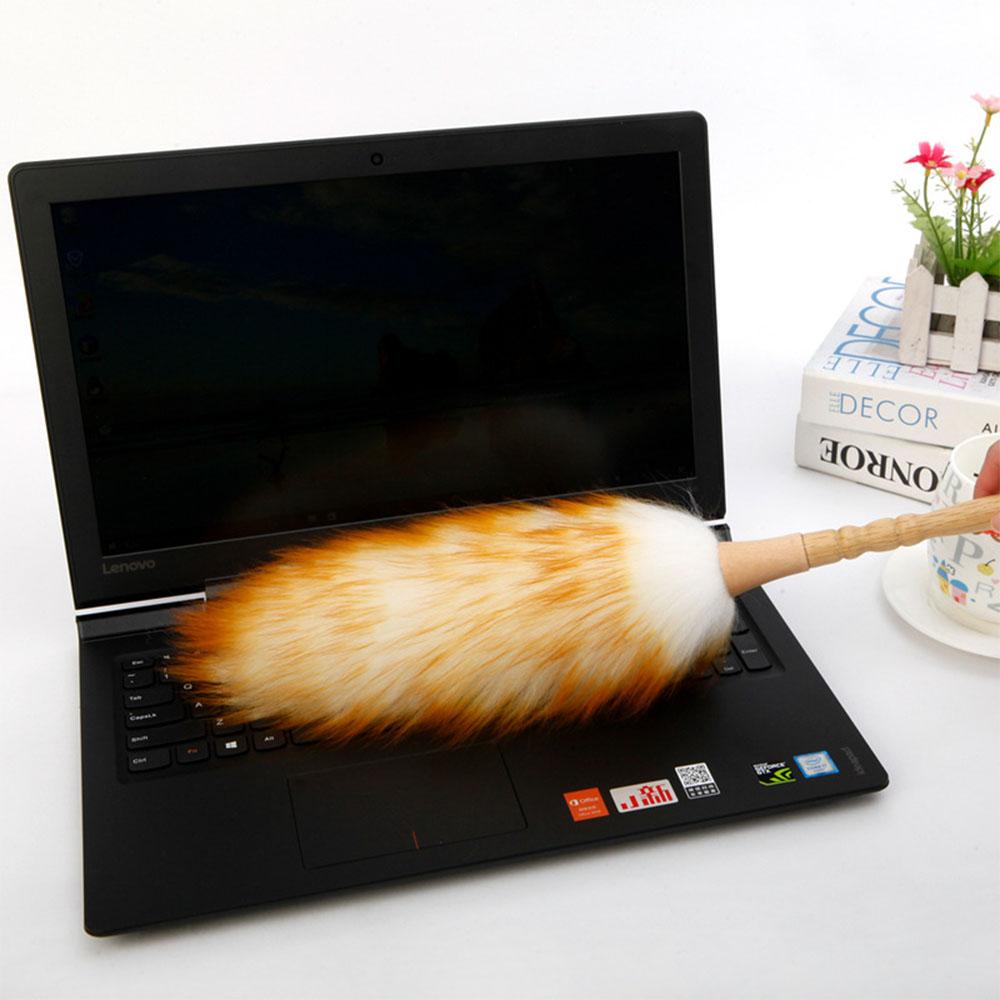 Household Lint-free Feather Duster Furniture Dusting Cleaning Duster Car Static-free Wool Duster