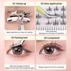 False Eyelash Tweezers Lash Extension Stainless Steel Scrapbook Sticker Tape Picking Straight Head Elbow Tweezers Diy Crafts