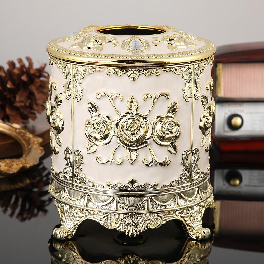 Exquisite Paper Holder Plastic Decoration Box Creative Desktop Storage Box  Desktop Organization