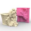 3D Angel Girl Flower Pot Silicone Mold Candle Holder Resin Mold DIY Storage Box