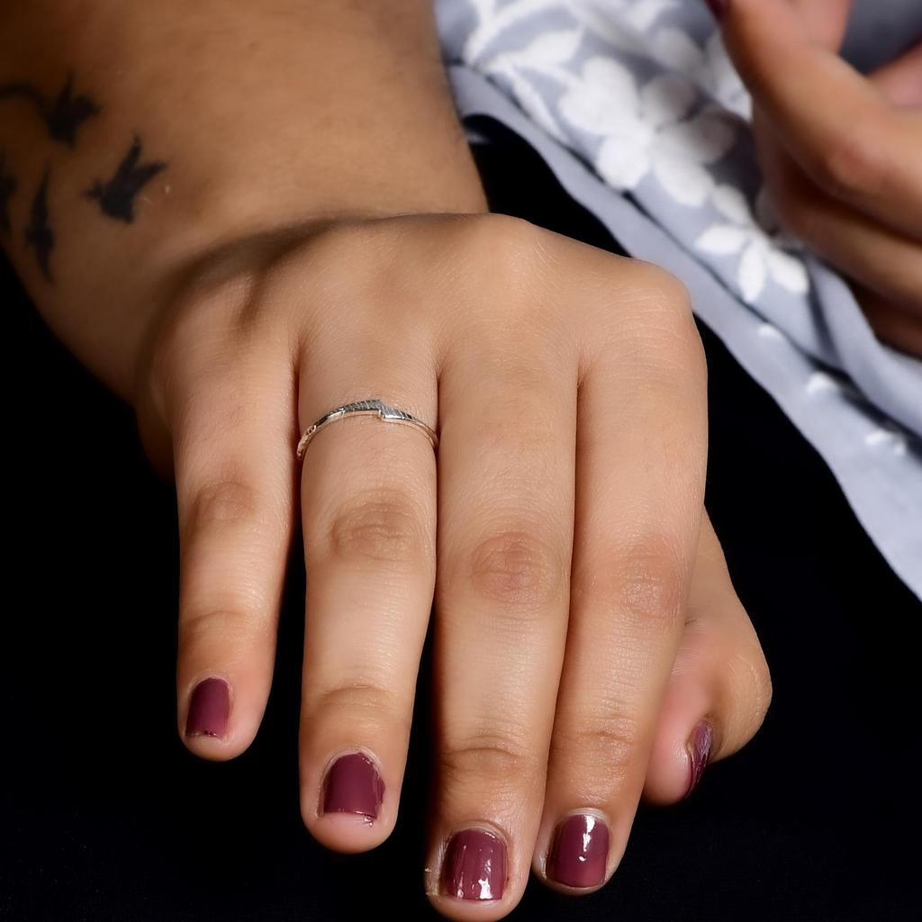 925 Sterling Silver Texture Band Ring, Handmade Minimal Jewelry Gift for Her, Gift for Love, Anniversary, House Wife.