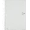 KOKUYO Cuaderno Blanco Anilla 80, páginas, tamaño Semi-B5, Liso, (SU-SV308W-W)