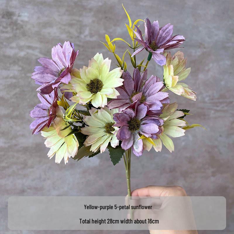 Flori Artificiale Seria Violet: Floral Decorativ Elegant pentru Casă, Nuntă, Cameră Model și Decor Moale.