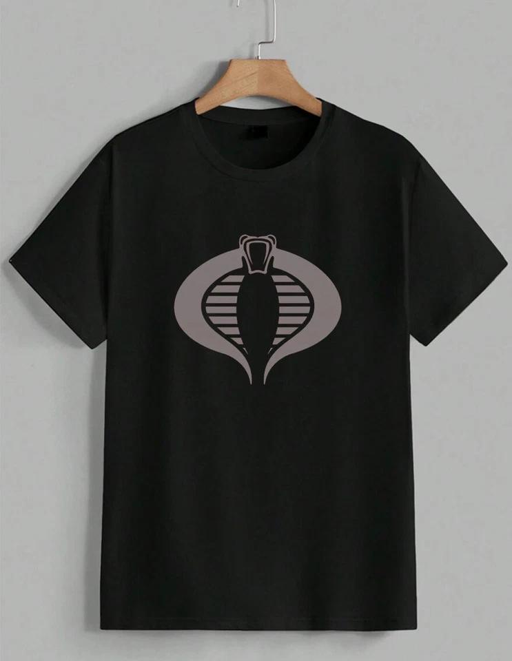 GI Joe Cobra Commander Logo Graphic Tee Crimson Cartoon Fan T-Shirt Unisex 2 4XL