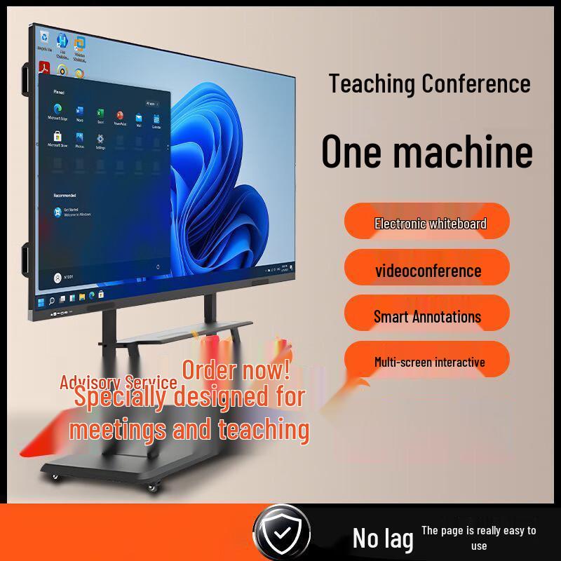 OLOEY 4K Interactive Flat Panel Display with Mobile Cart (CN Version)