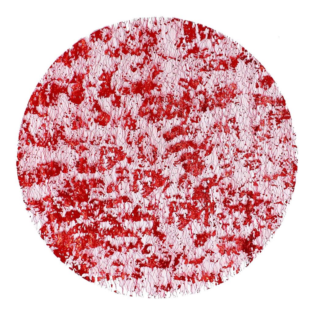 High-end Luxury Christmas Themed Disposable Gold Table Mat with Foil and Netting for Party Decorations