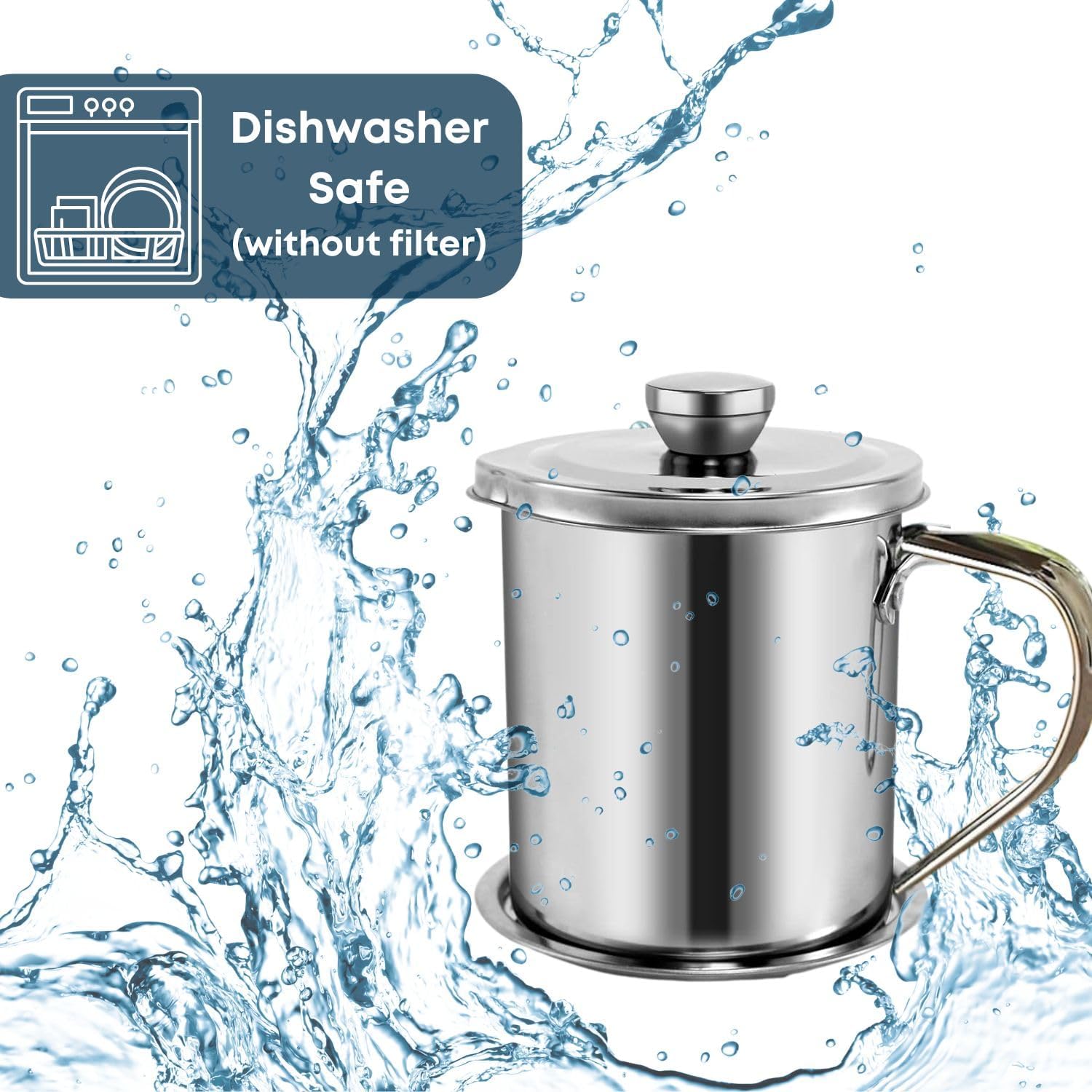 Kitchen Stainless Steel Oil Storage Oil Keeper Fryer s Friend By Jumbl